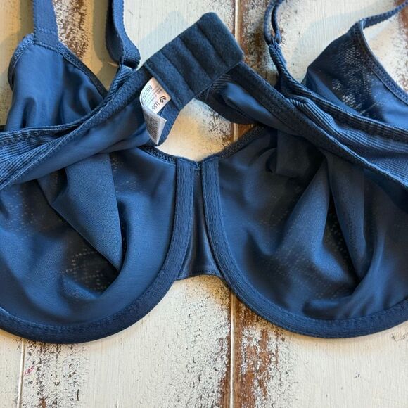 Wacoal dark teal Visual Effects Minimizer bra STYLE 857210 size 40D - Picture 11 of 12